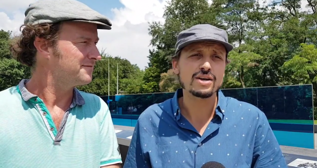 Jeroen Kuiper en Tom Bergrath staan stil bij de herinneringscultuur. Foto: Duitslandnieuws