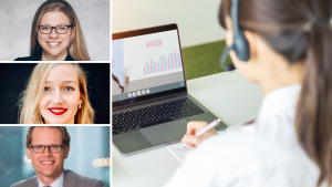 Amélie Speckenbach, Chief Representative van NBSO Frankfurt, Jitske van Os van Dutch EdTech en Jaap Breugem, Adviseur Trade & Invest bij de ROM Utrecht Region